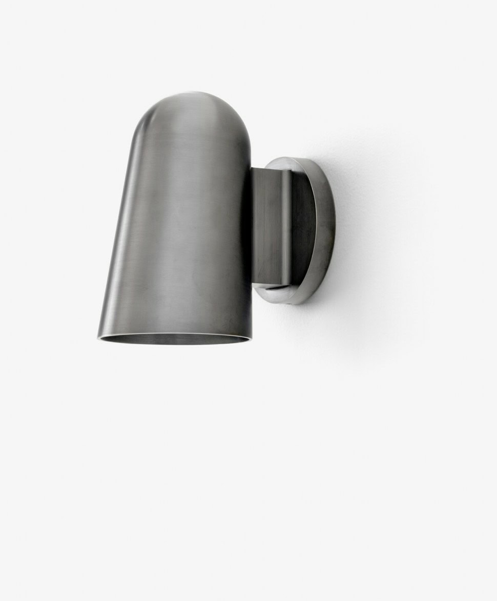Solid vegglampe SC105, Røkt messing -Utendørs - Bilde 2