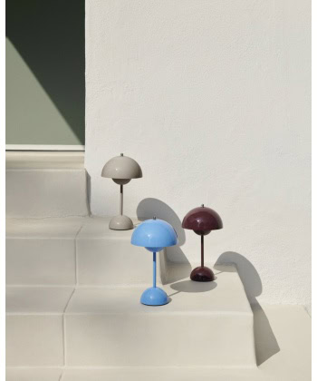 Flowerpot oppladbar bordlampe VP9, Dark Plum - Bilde 3