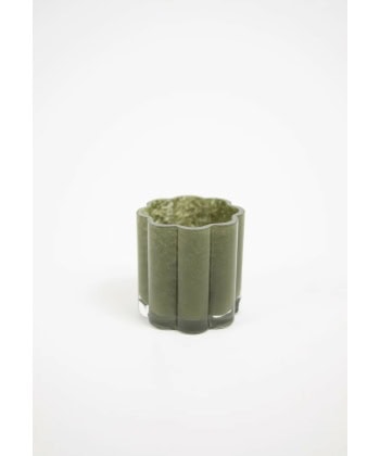 Clara Lyslykt -Oliven grønn, 10cm