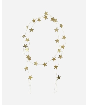 Girlander -Stars small, Messing