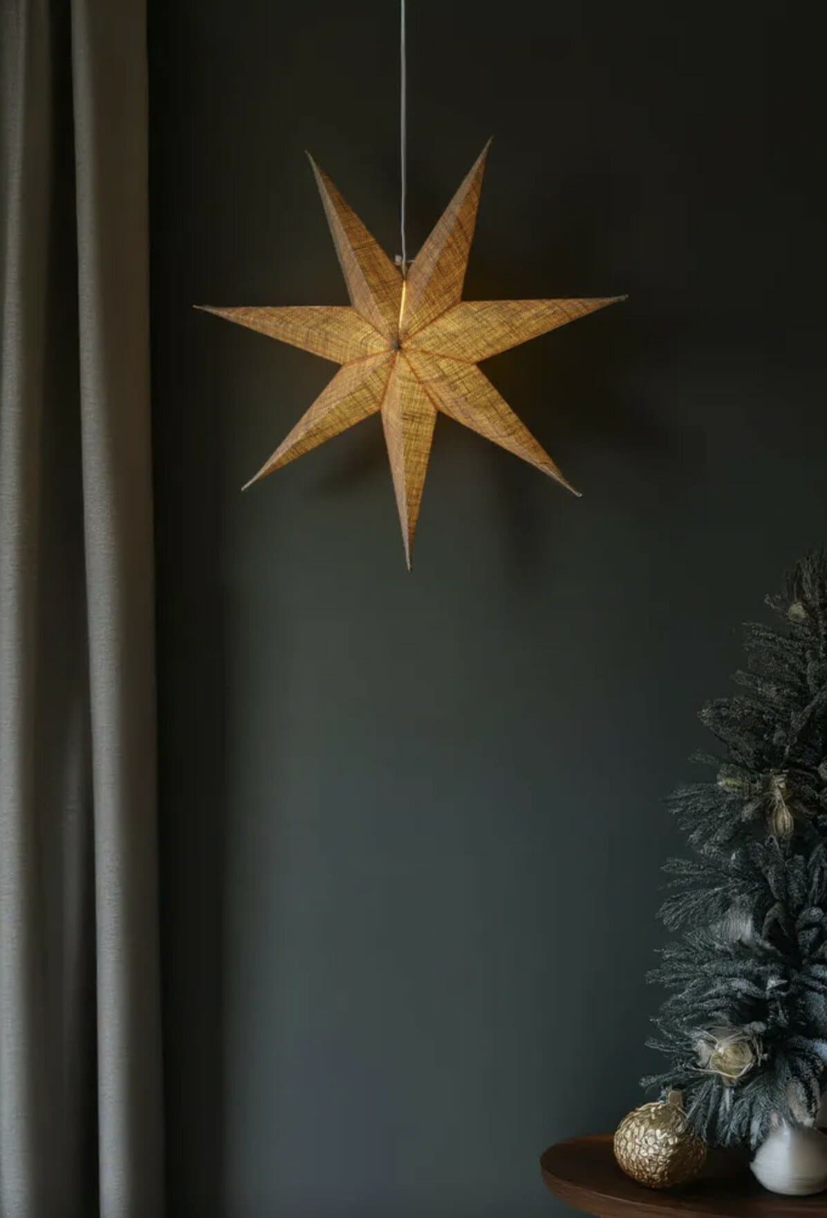 Adventsstjerne 60 -Hamp Lin - Bilde 3