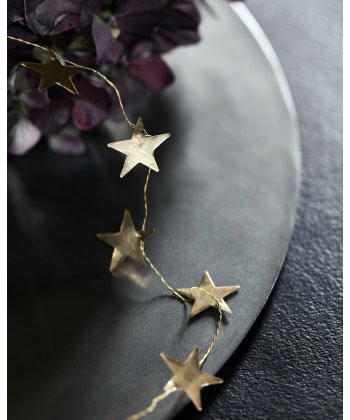Girlander -Stars small, Messing - Bilde 3