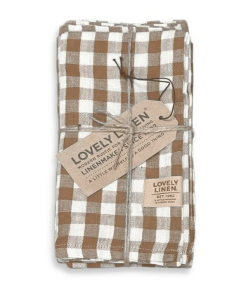 Linservietter, Lovely 4pk Square Almond
