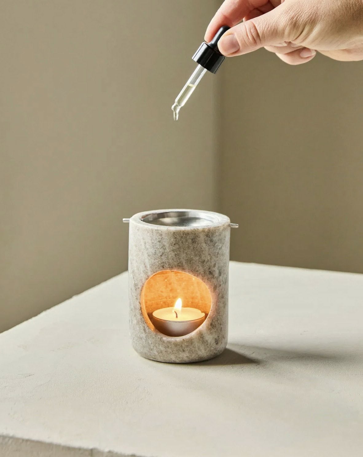 Diffuser for telys - marmor