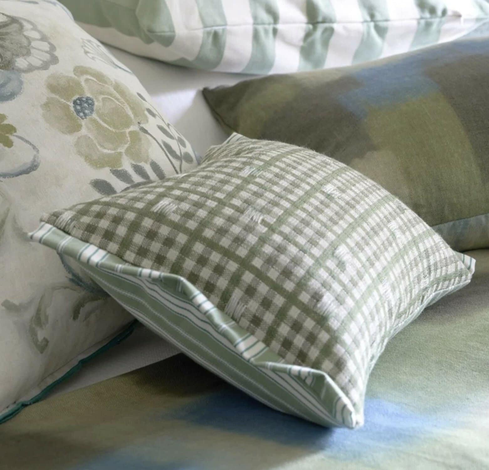 Toile Vichy Emerald Pute - Bilde 2