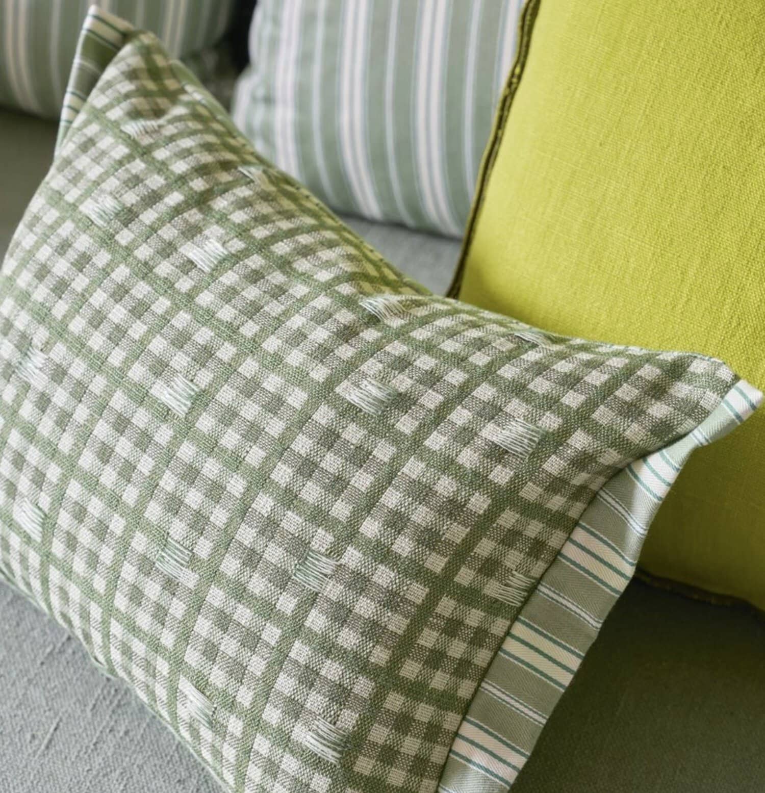 Toile Vichy Emerald Pute - Bilde 3