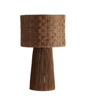 Raffia Bordlampe -Bast