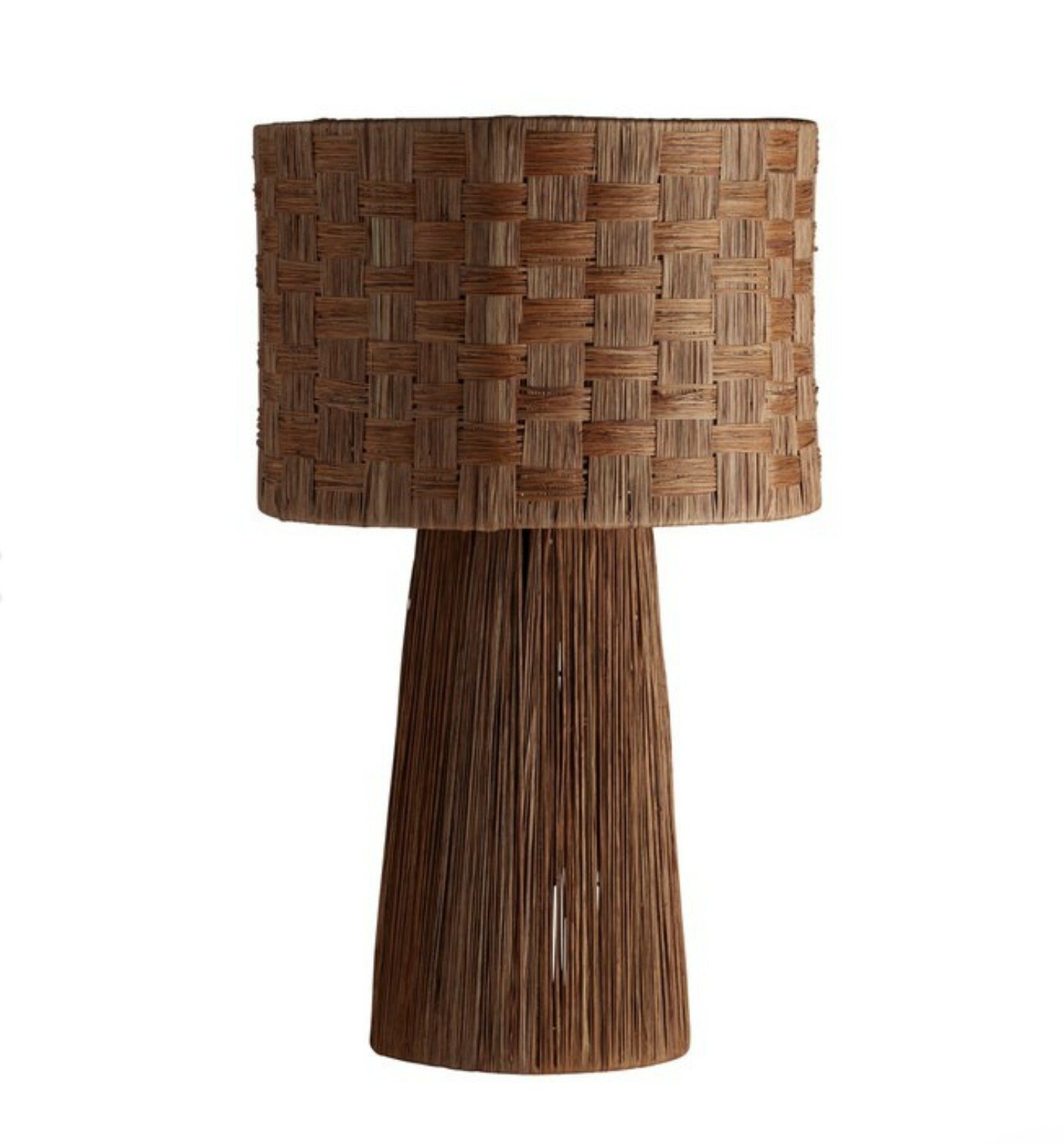 Raffia Bordlampe -Bast