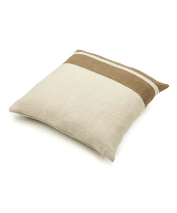 Putetrekk -The Belgian Pillow -Railroad Stripe Brown 50x50 - Bilde 2