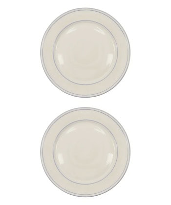 Bistro Middagstallerken, blå -2pk