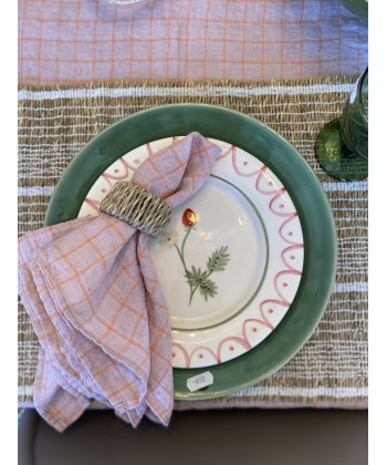 Linserviett -Parma Orange Checks - Bilde 4