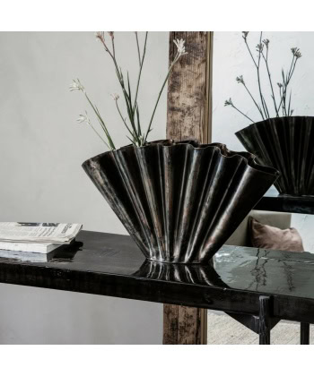 Alternative view of Flood Vase, Bred -Antikk Brun