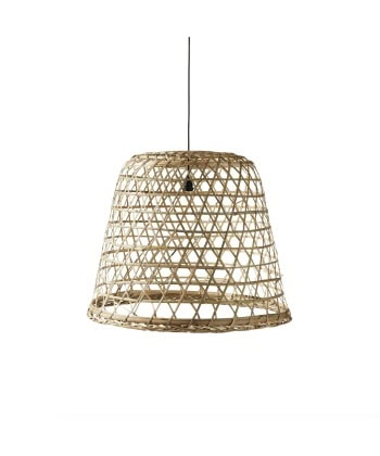 Kurvlampe i Bambus -H70xØ70