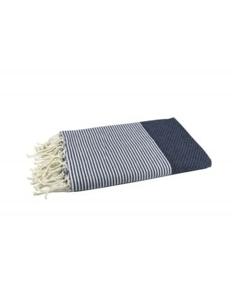 Foutahåndkle Honeycomb, 100x200 -Navy