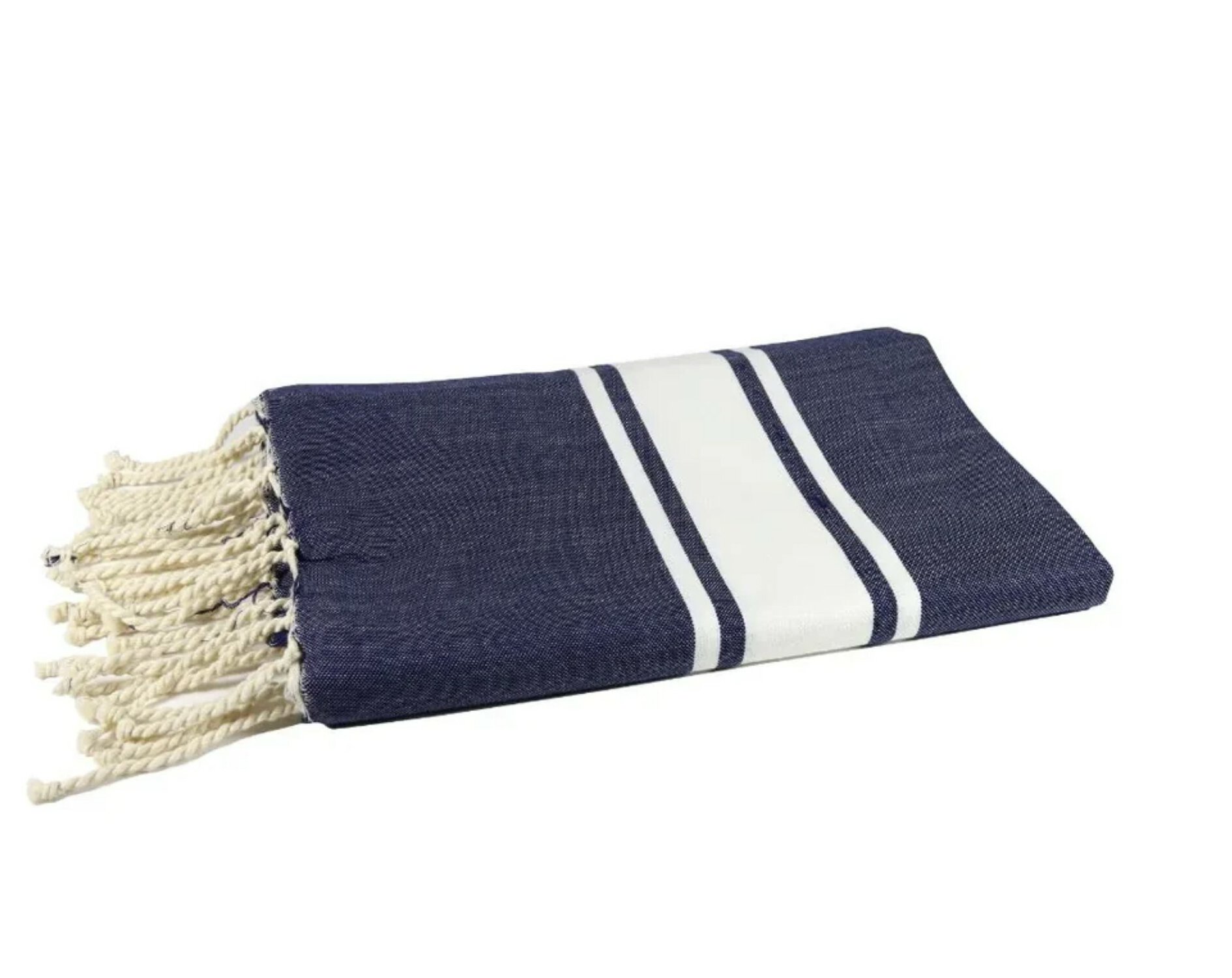 Foutahåndkle Flat Weave, 100x200 -Navy