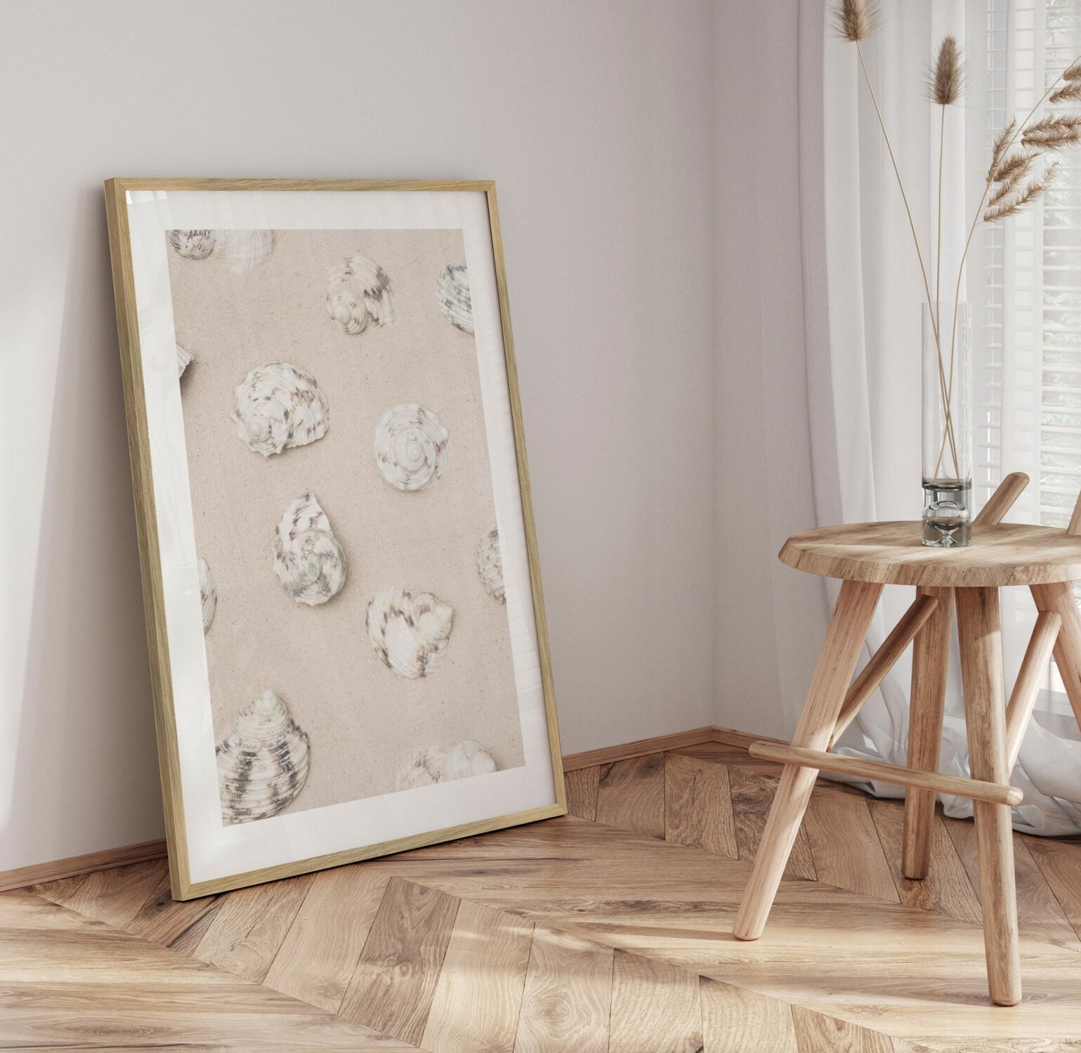 Coastal Sand Shells -Innrammet plakat 30x40 - Bilde 3