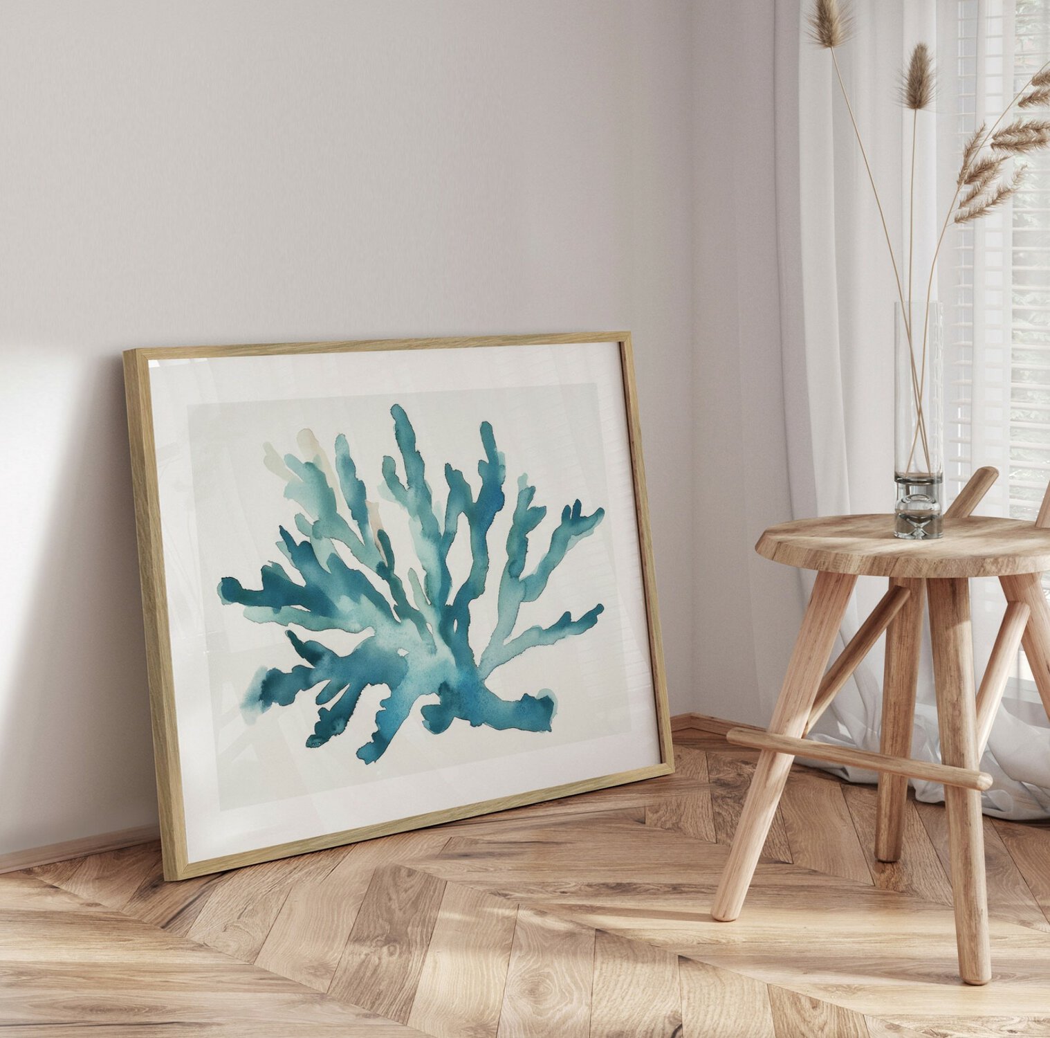 Turquoise Coral -Innrammet plakat 30x40 - Bilde 3