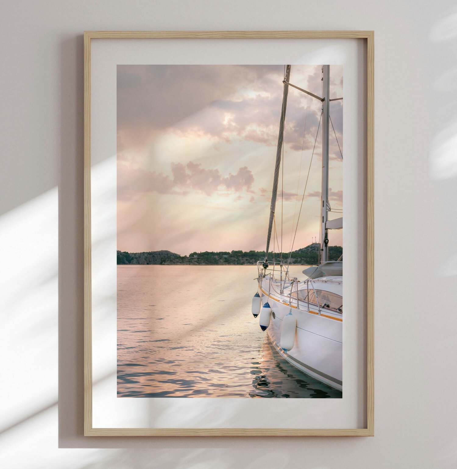 Hvar Croatia -Innrammet plakat 50x70