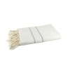 fouta herringbone white