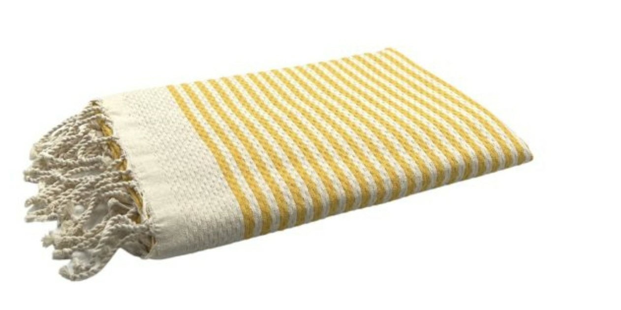 fouta mariniere yellow