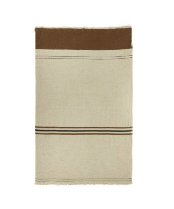 Pledd -Foundry Beeswax Stripe -135x220 - Bilde 2