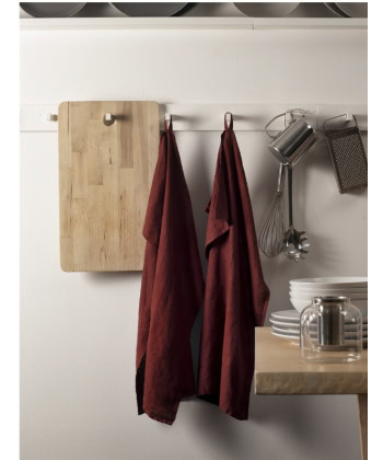 Kjøkkenhåndkle Sunshine 2pk - Lingonberry - Bilde 2
