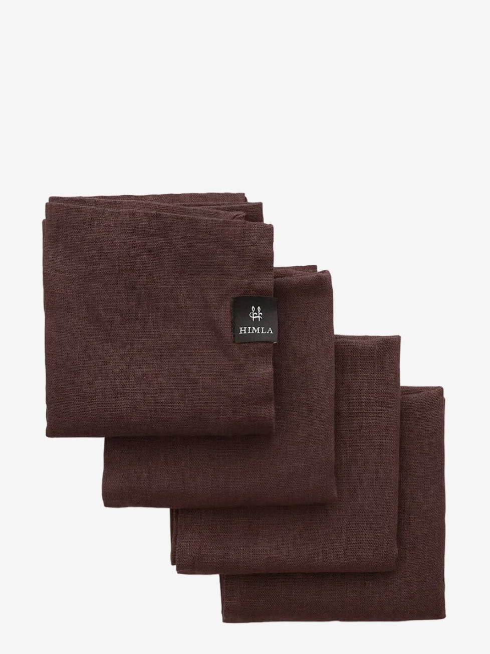 Linservietter Sunshine 4pk - Burgundy