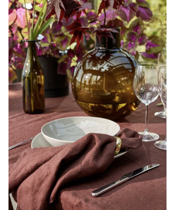 Linservietter Sunshine 4pk - Burgundy - Bilde 2