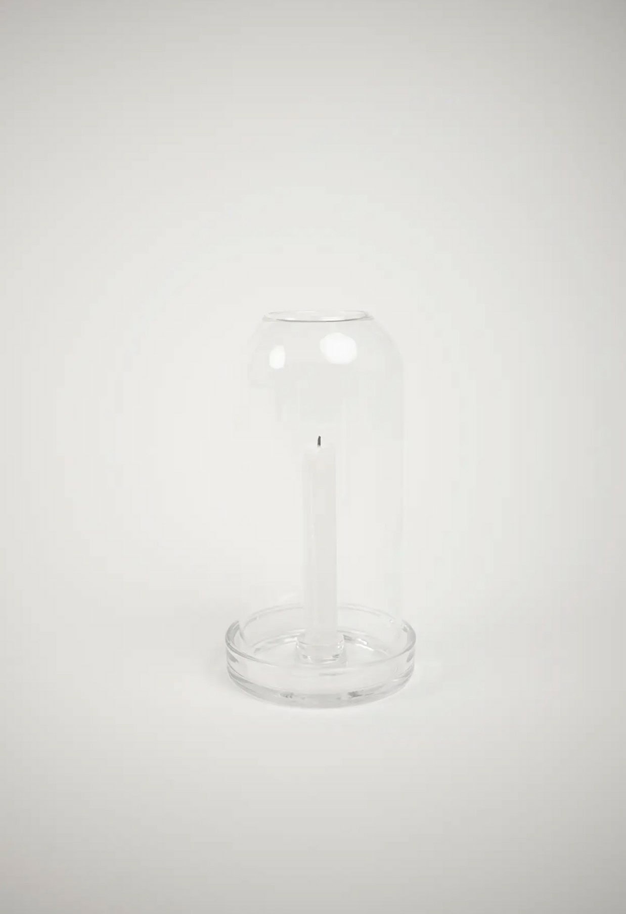 Tindra stormlykt i klart glass for kronelys