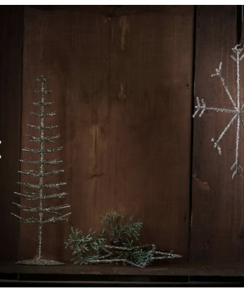 Glitter juletre i metall -H 30 - Bilde 3