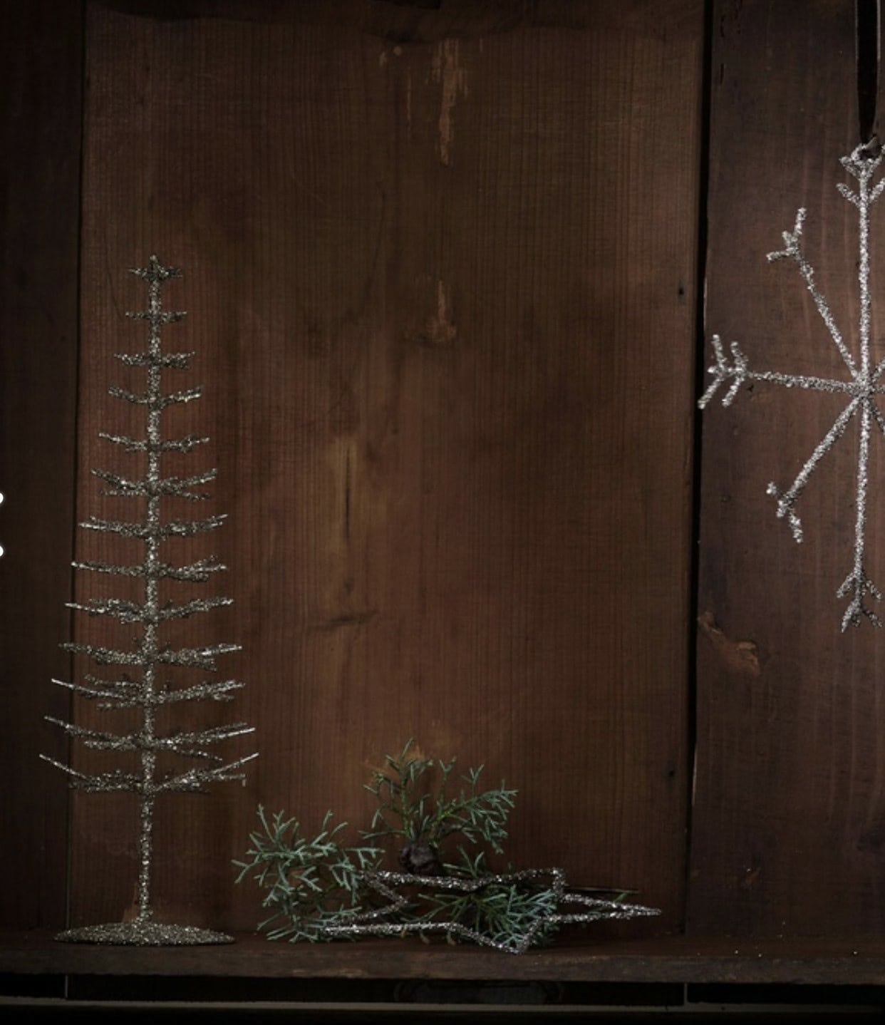 Glitter juletre i metall -H 30 - Bilde 3