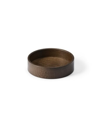 Wood Box Circle fra LIND DNA – rund oppbevaringsboks i massiv eik, Ø 11 cm