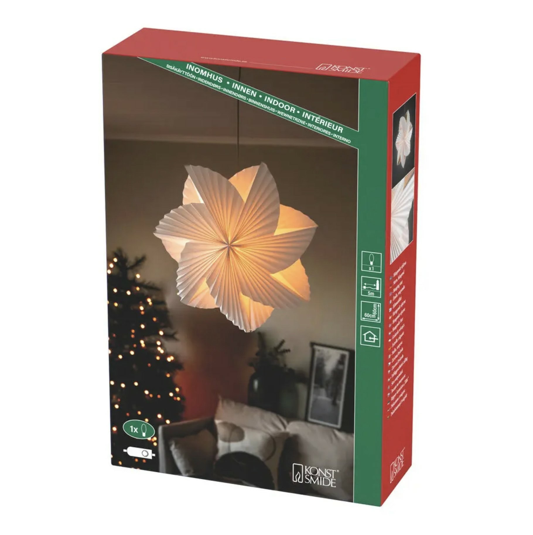 Adventsstjerne 60 -Pinwheel Hvit - Bilde 5