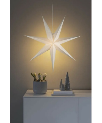 Adventsstjerne 78 -7 armet Hvit - Bilde 4